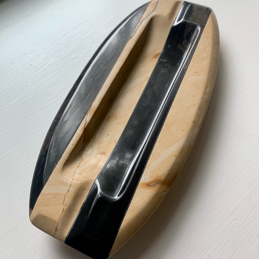 Vintage MCM large marble ashtray